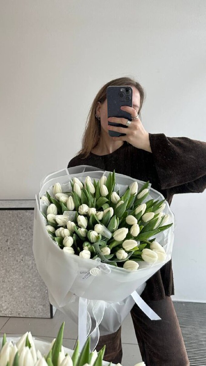  Белоснежные тюльпаны!