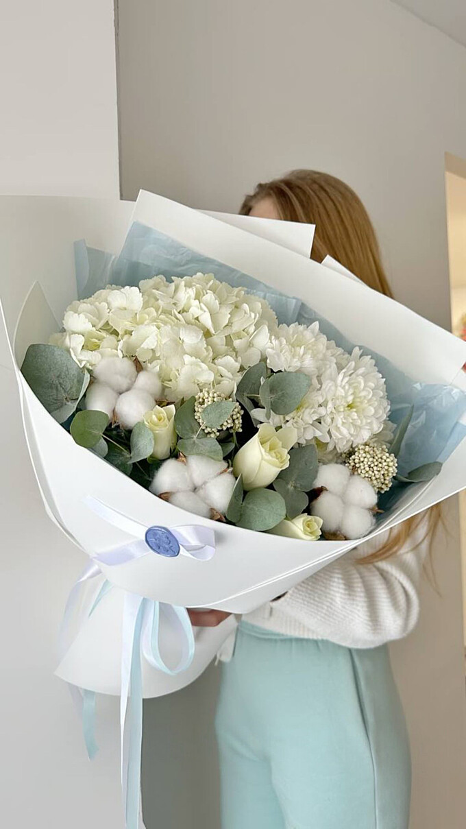  Букет  Белый лебедь