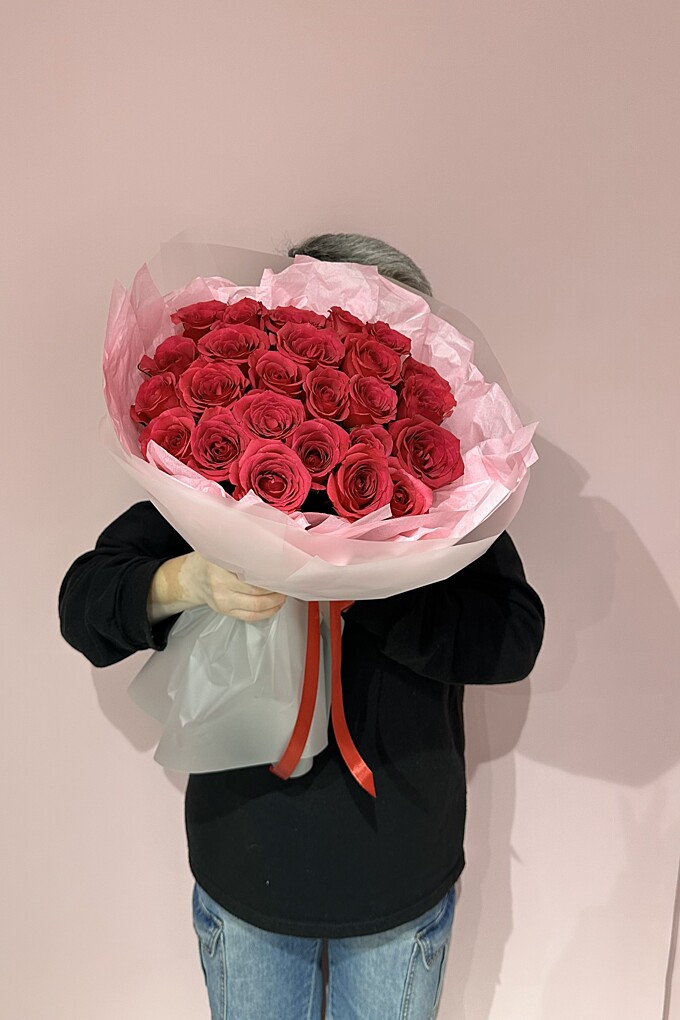  Букет из 25 кенийских роз