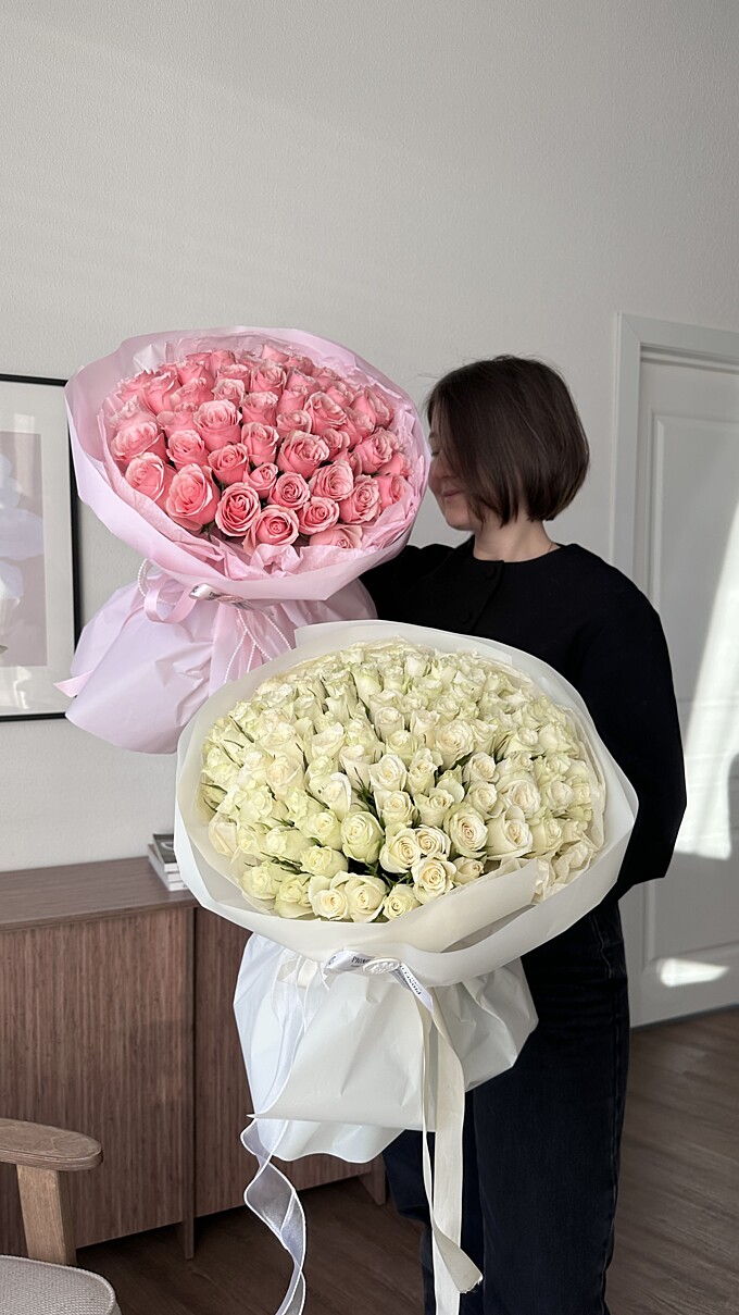  Букет из кенийских роз на День Влюбленных от PIONFLO