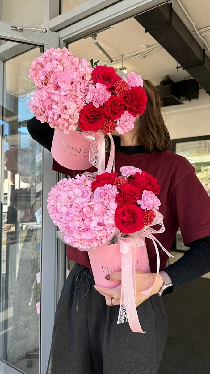  Гортензии и розы