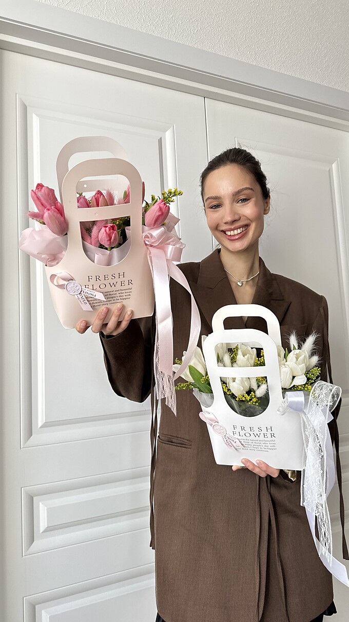  Композиции из тюльпанов от PIONFLO