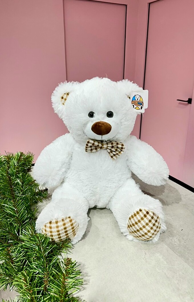  Медведь Тоффи белый