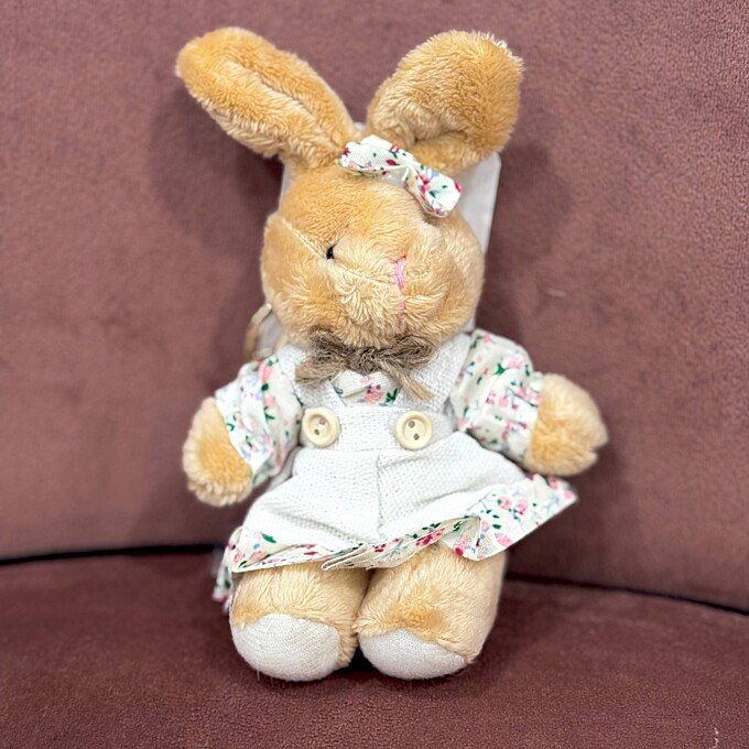  Мягкая игрушка-брелок зайка от PIONFLO