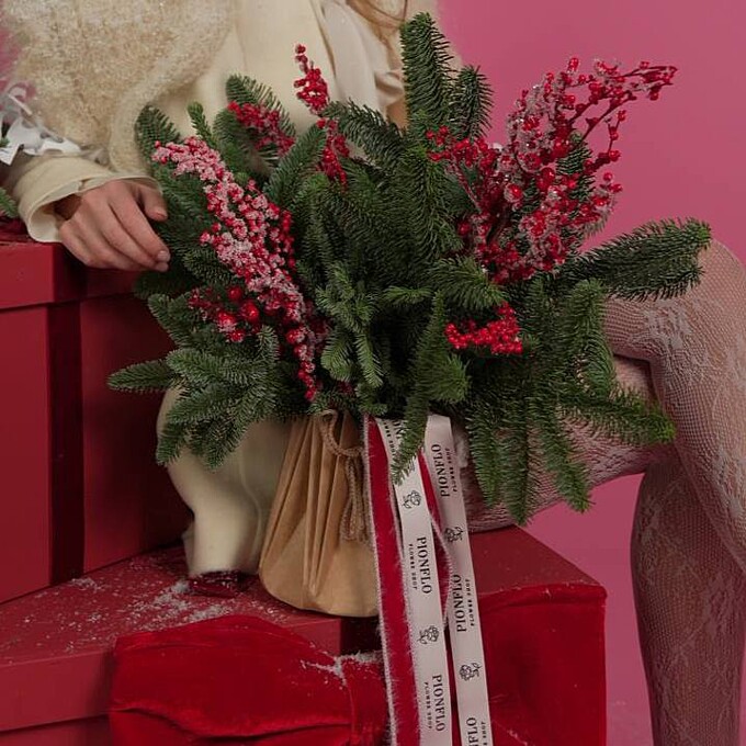  Новогодний букет "Зима"