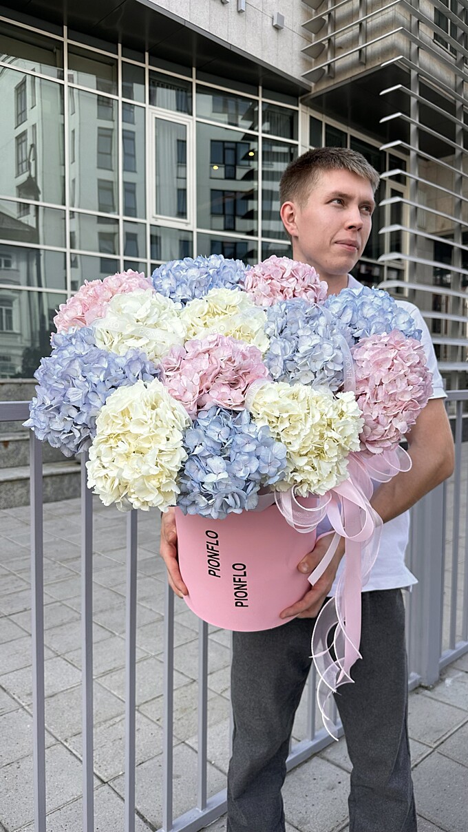  Облако из гортензий