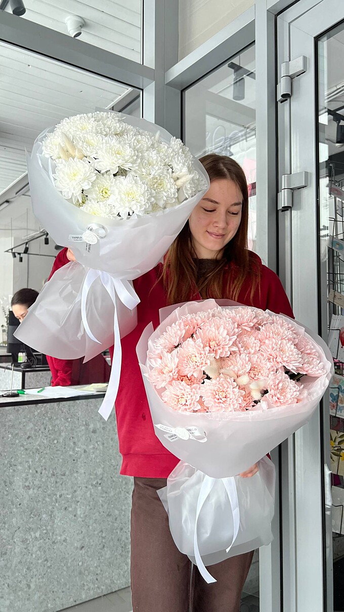  Прекрасные двойняшки с хризантемой от PIONFLO