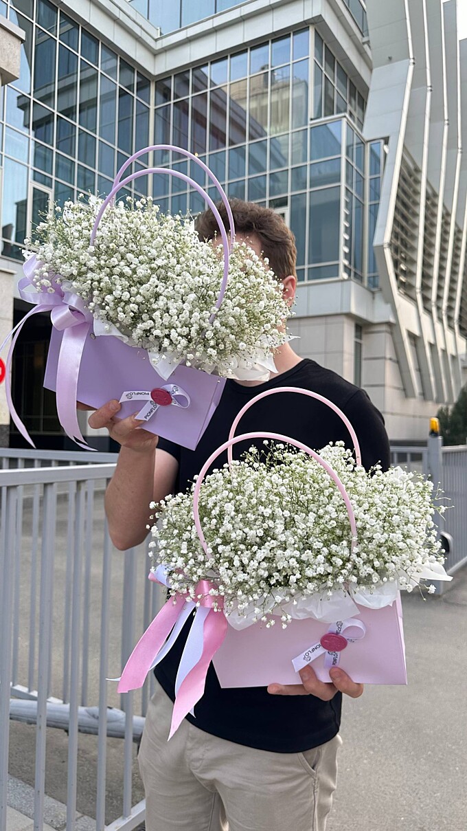  Воздушные сумочки из гипсофилы