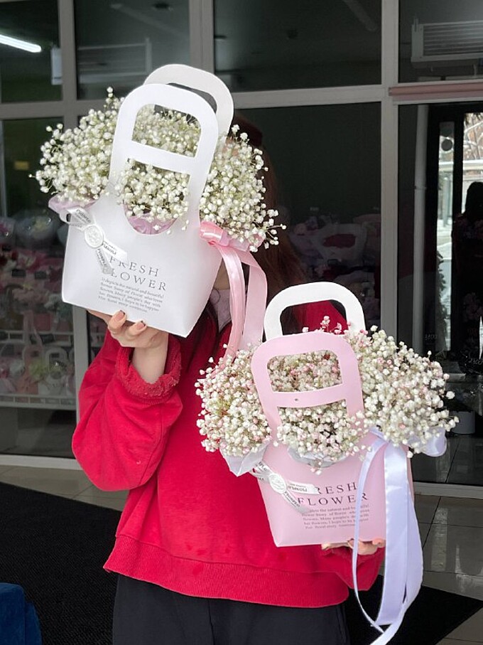  Букет  Воздушные сумочки с любовью