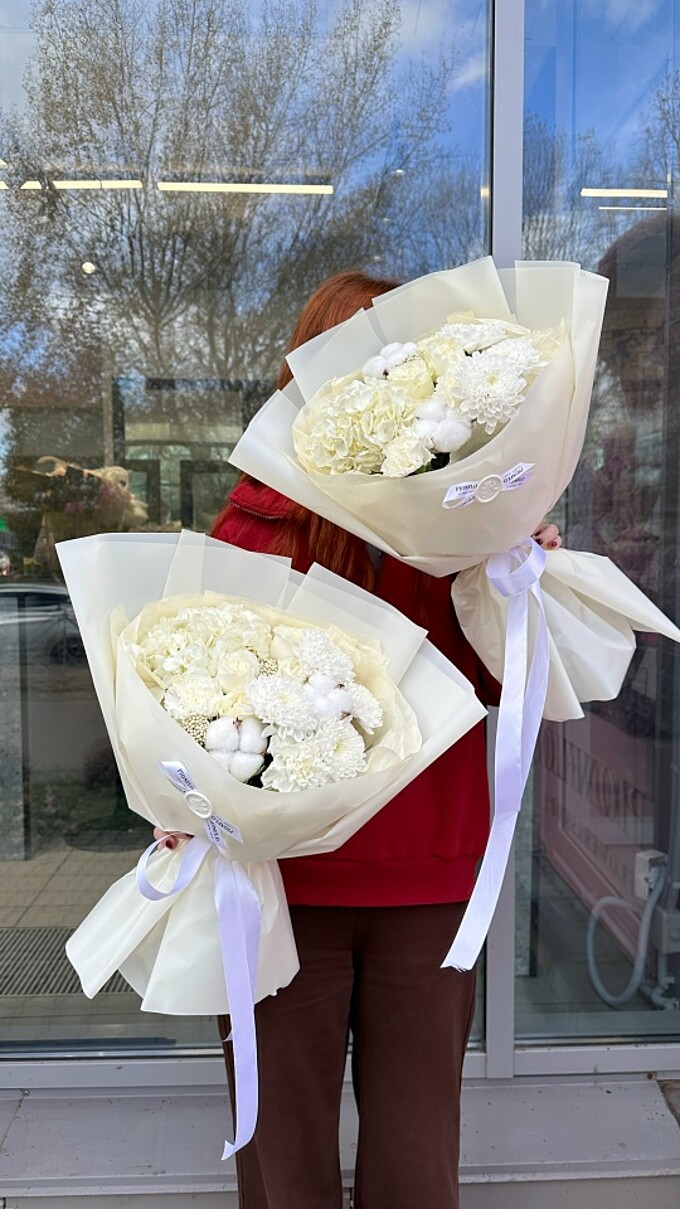  Хризантемы и гортензия