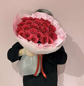 Букет из 25 кенийских роз