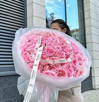 Букет из 51 розы Piink Ohara