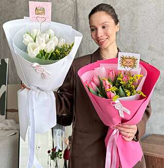 Букет тюльпанов к 8 марта