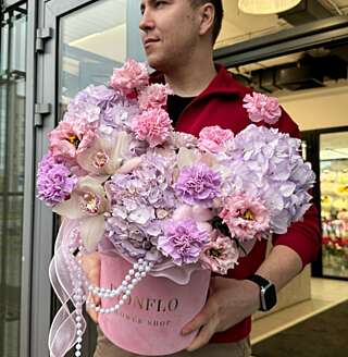 Гортензии и Эустомы