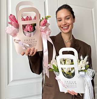 Композиции из тюльпанов от PIONFLO