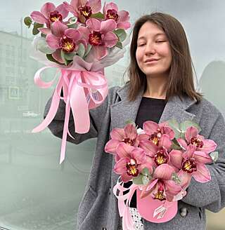 Композиции с орхидеями