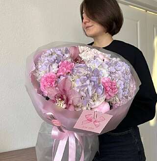 Лавандовый букет на 14 февраля