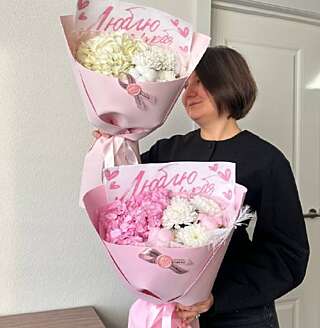 Милый букет на 14 февраля