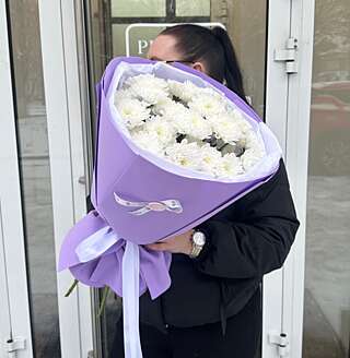 Моно букет из хризантем