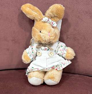 Мягкая игрушка-брелок зайка от PIONFLO