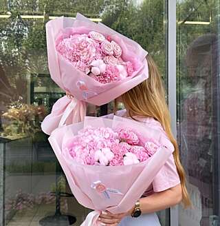 Нежный букет сборных цветов