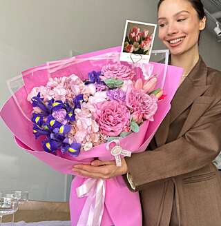 Сочный букет от PIONFLO