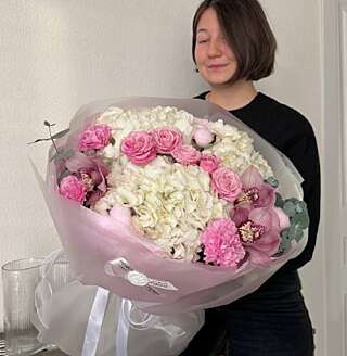 Воздушный букет к 14 февраля