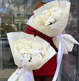 Хризантемы и гортензия