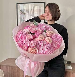 Зефирный букет ко Дню Влюблённых