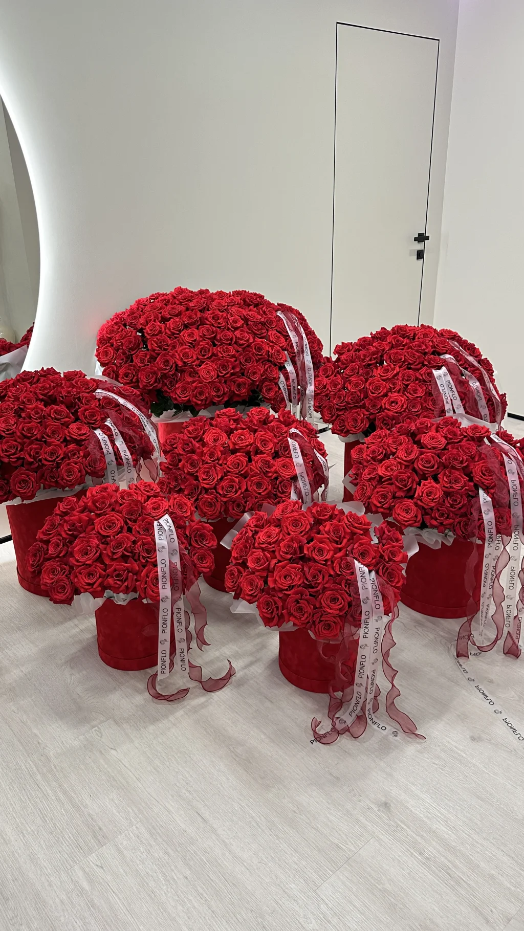 Сет из красных роз