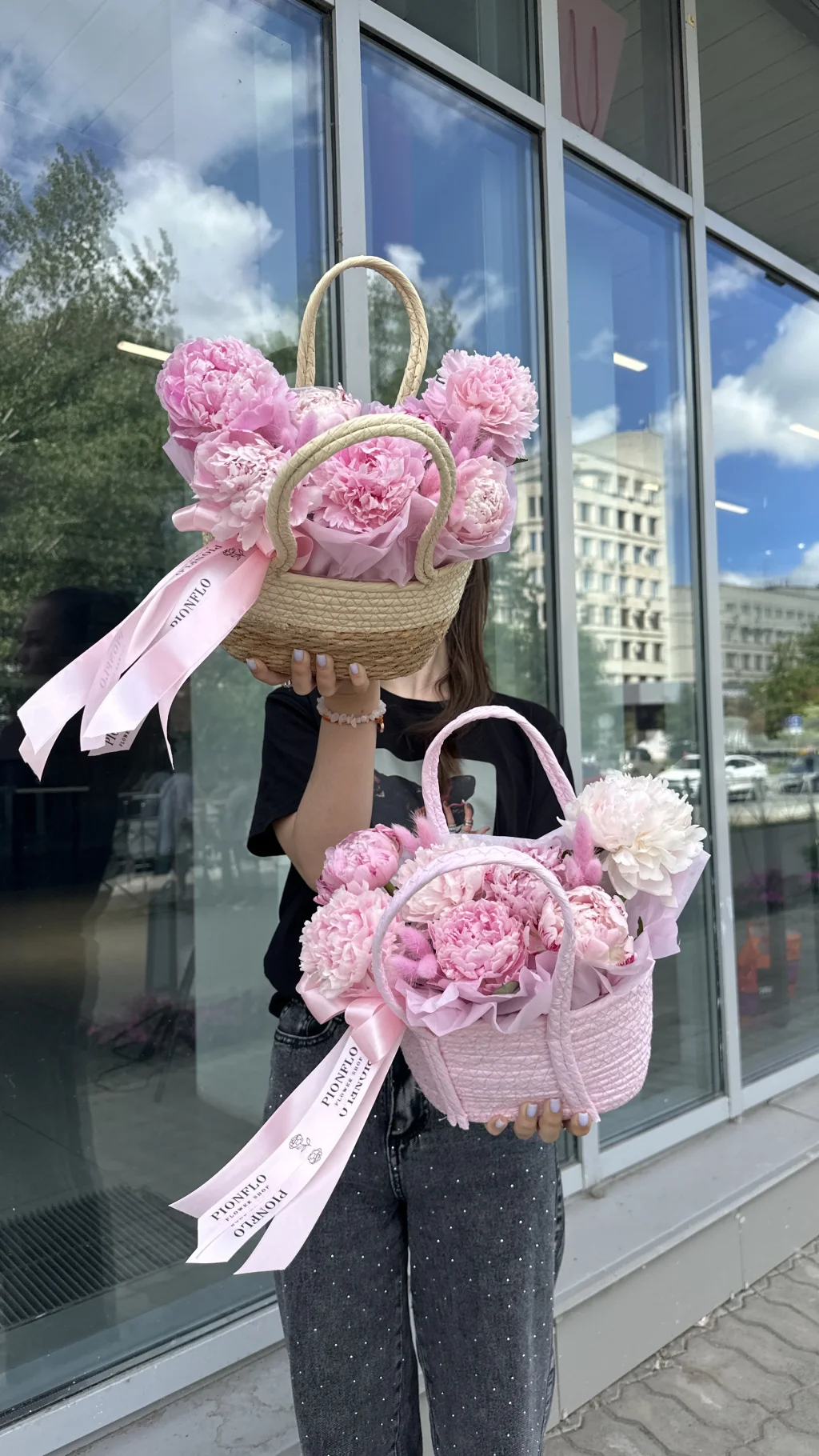 Сердце в пионах