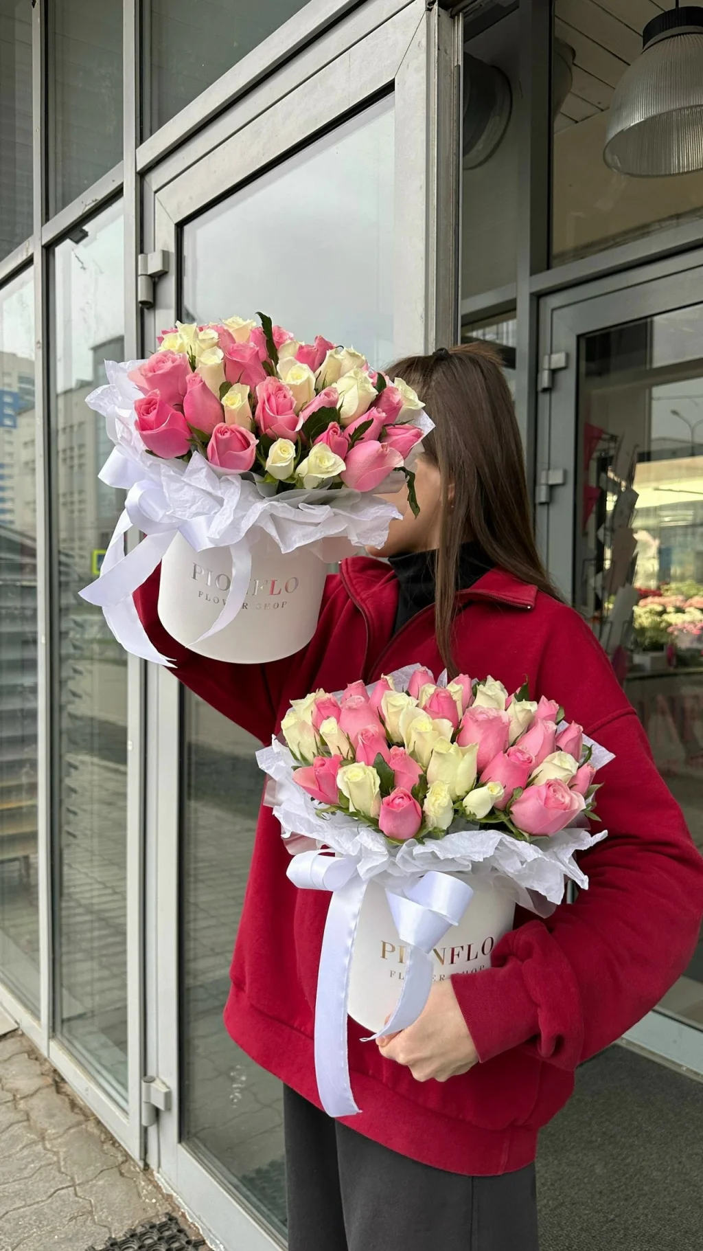 Композиция с милыми розами