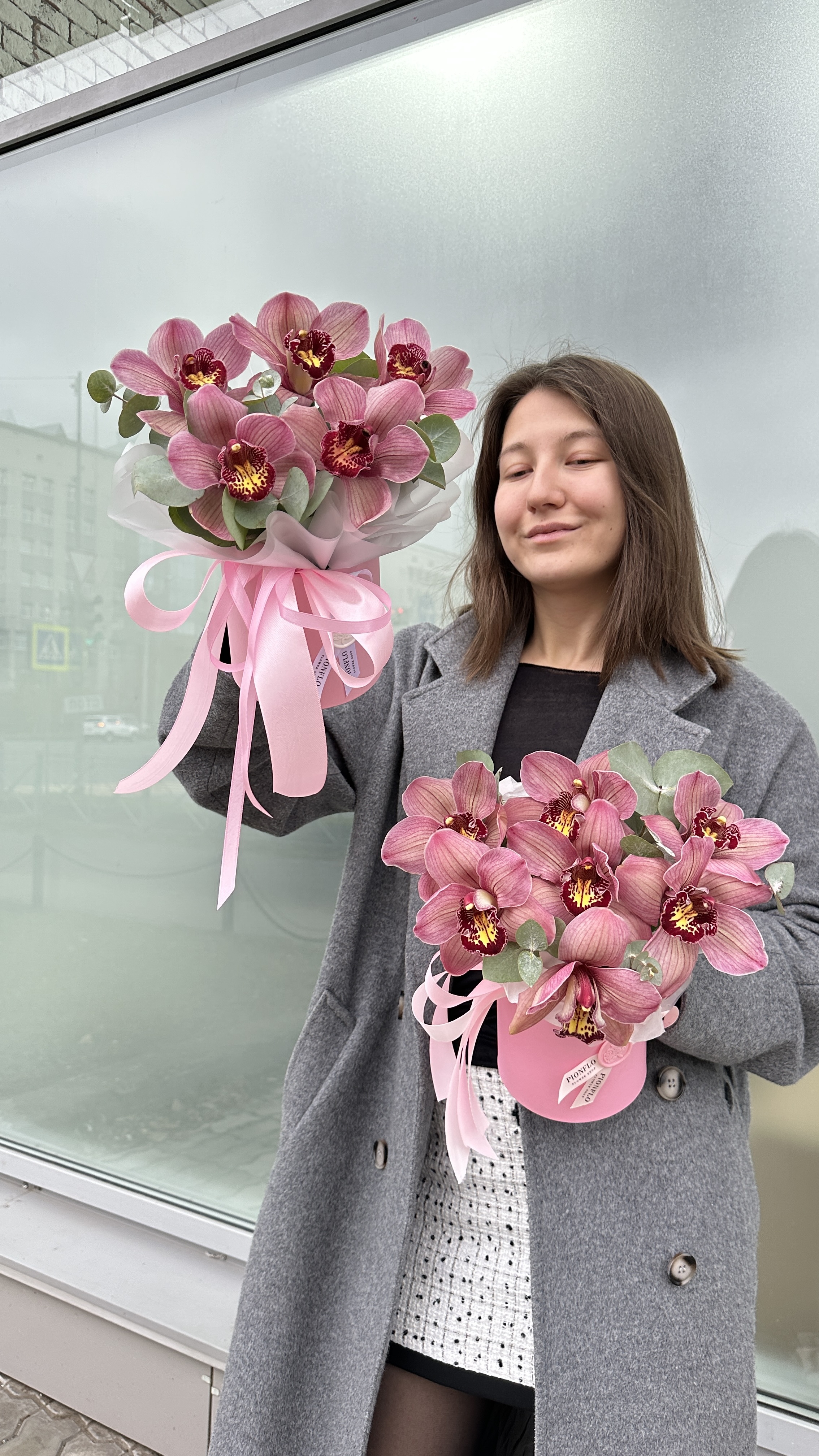 Композиция с орхидеями