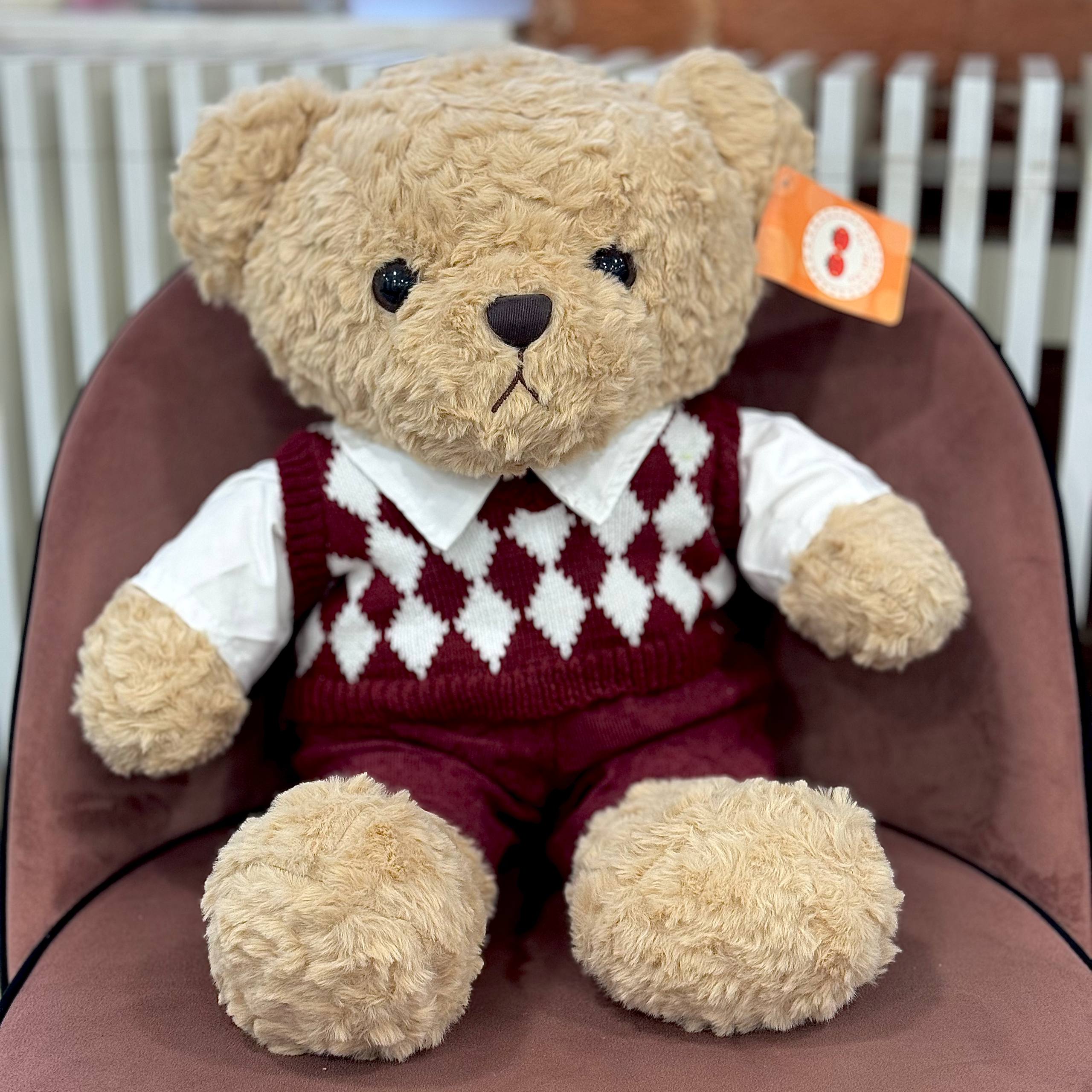 Мягкая игрушка деловой мишка от PIONFLO